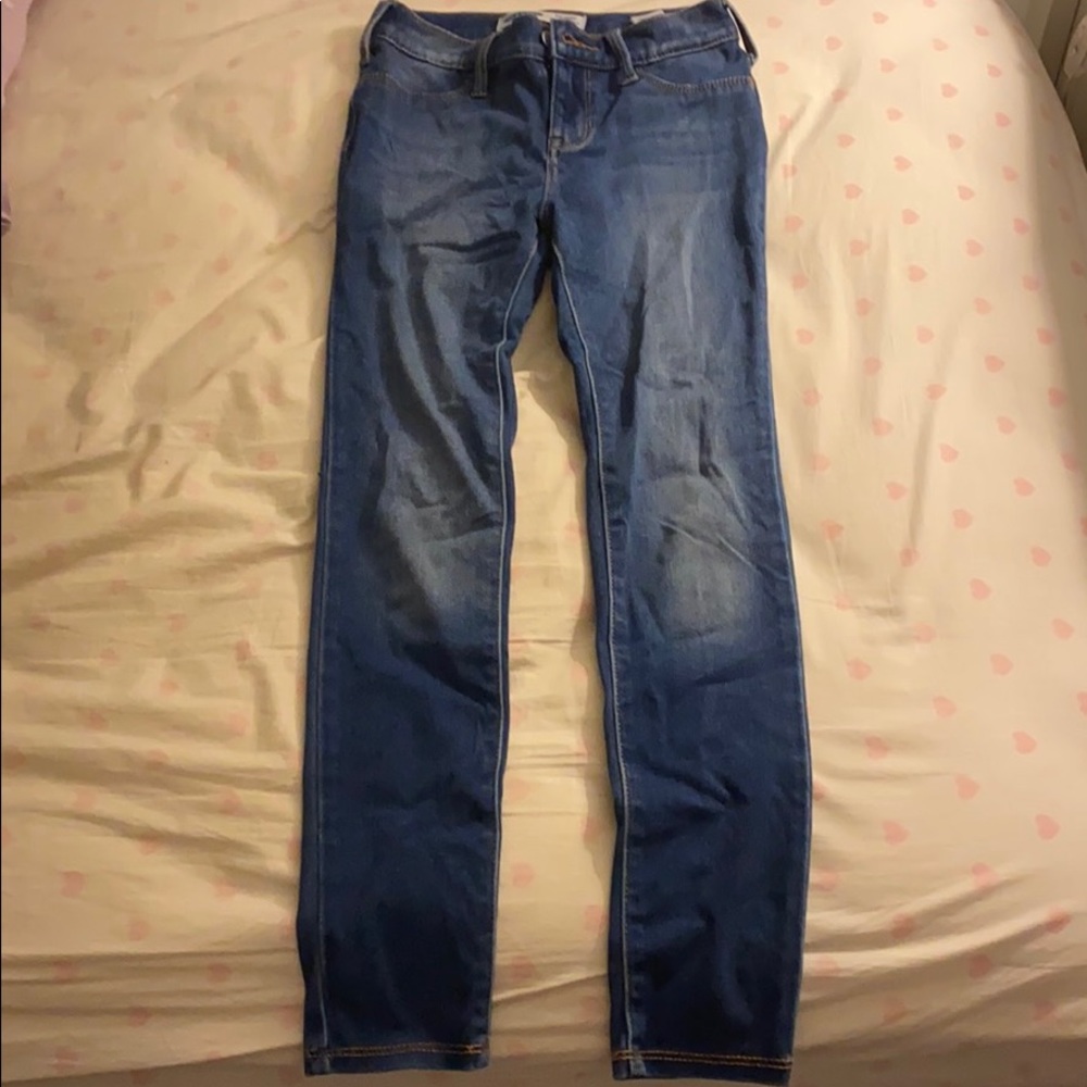 dark blue skinny jeggings